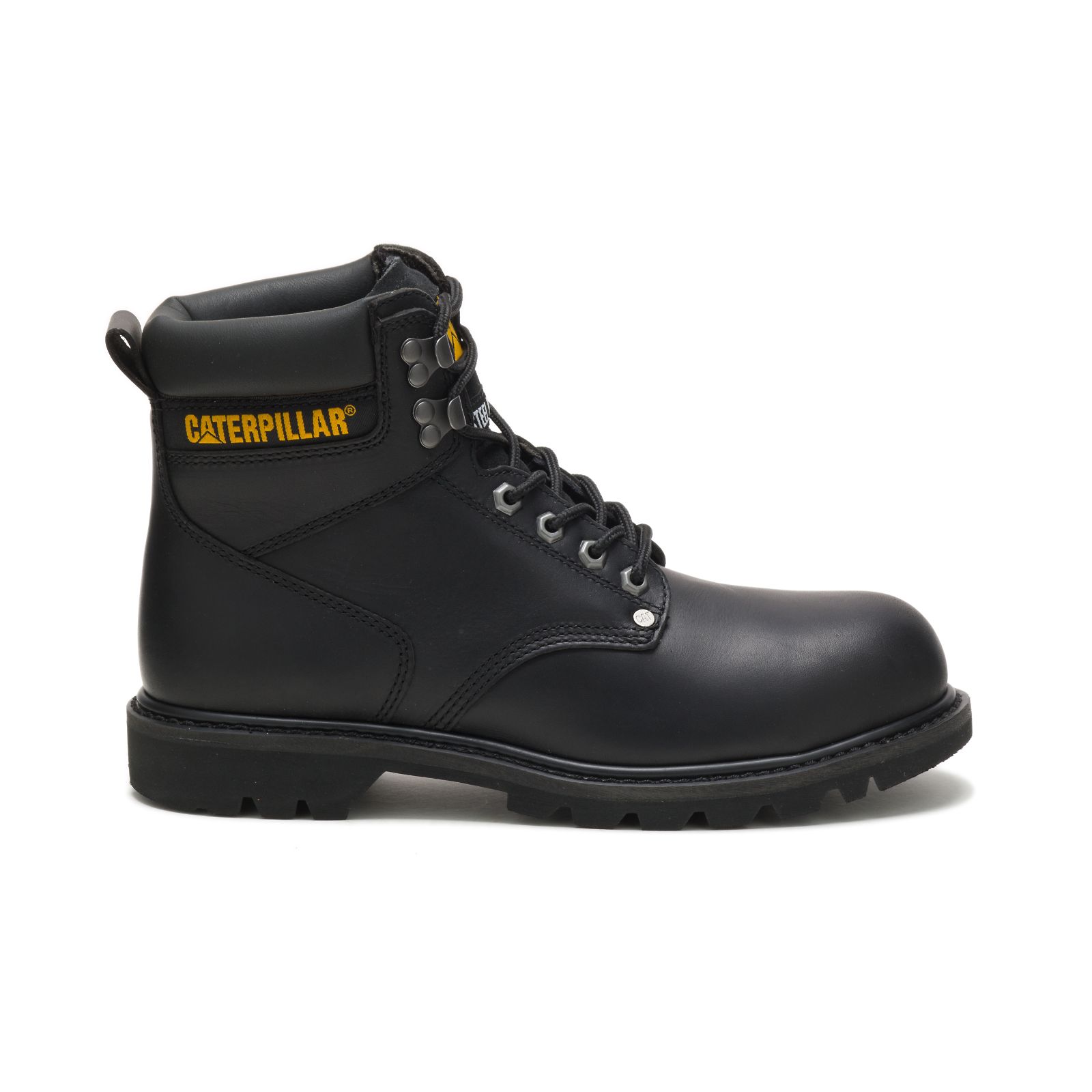 Caterpillar Boots South Africa - Cat Men's Second Shift Steel Toe Steel Toe Boots Black UR5926814